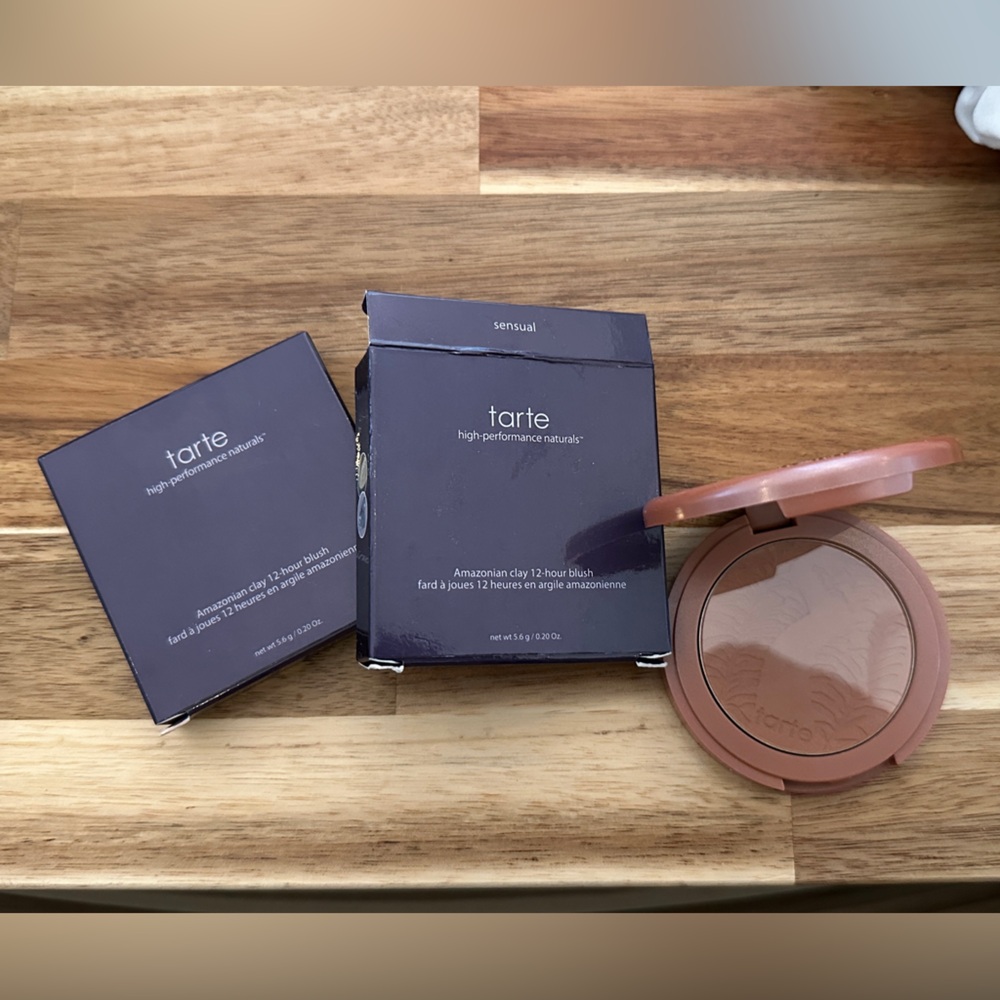 Tarte Amazonian Clay Blush in ‘Sensual’ (Discontinued) NIB Set of Two(2)